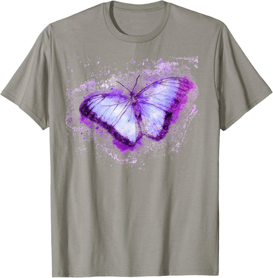 Vintage Butterfly in watercolor for butterflies lovers T-Shirt - T-Shirt | Sand