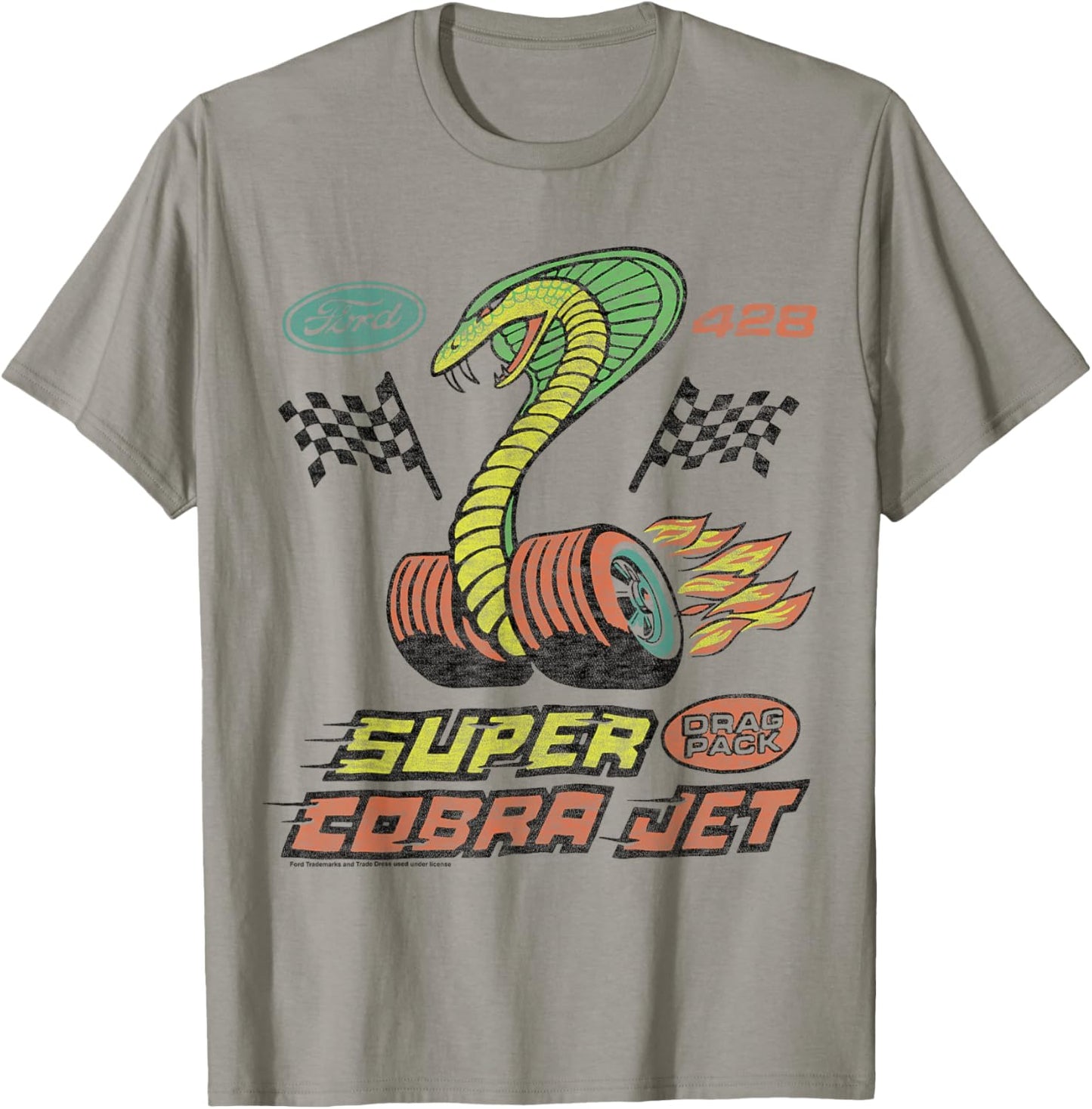 Ford - Super Cobra Jet Drag Pack 428 T-Shirt - T-Shirt | Sand