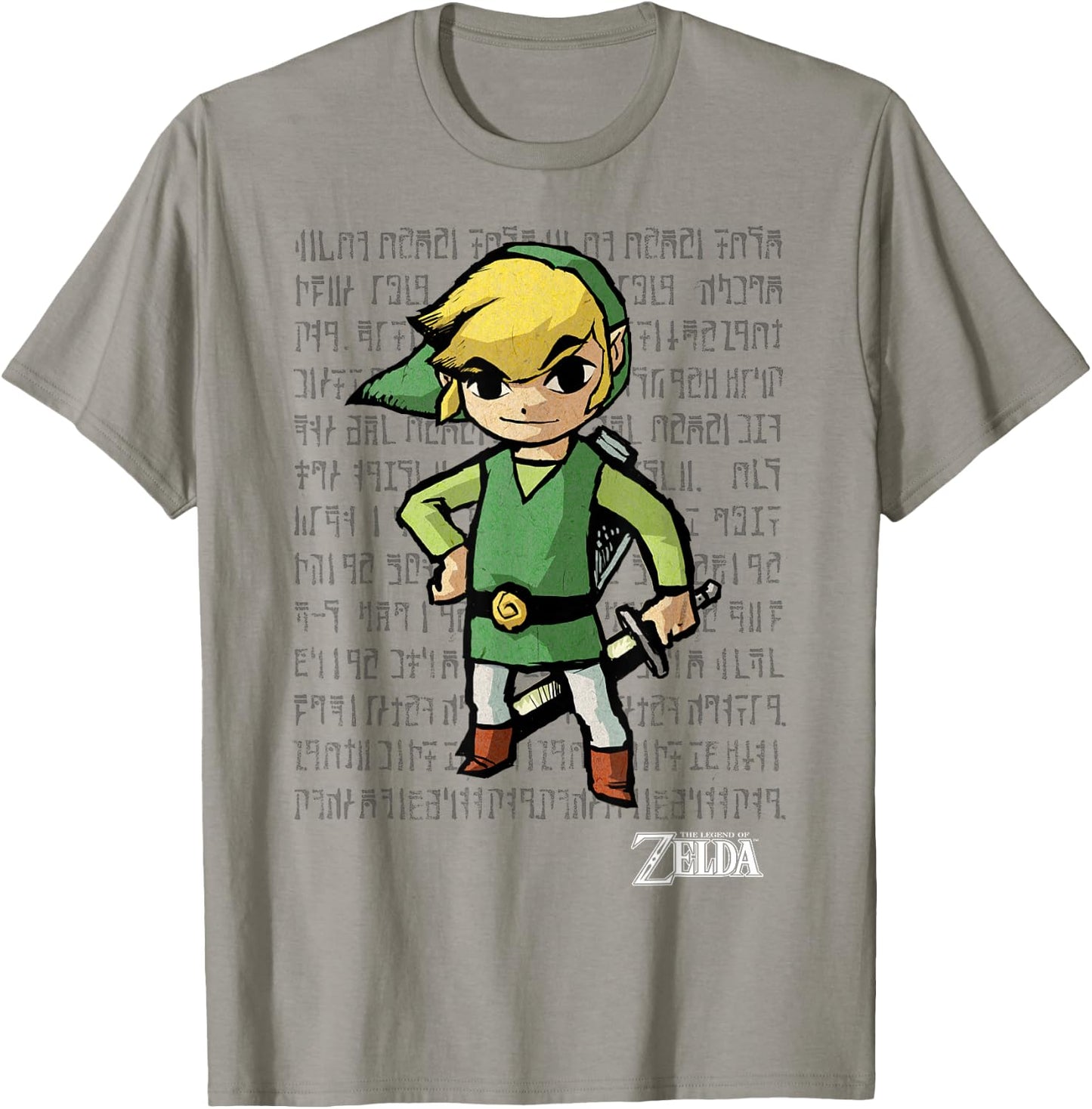 The Legend of Zelda Link Hyrulian Hero Overlay Nintendo T-Shirt - T-Shirt | Sand