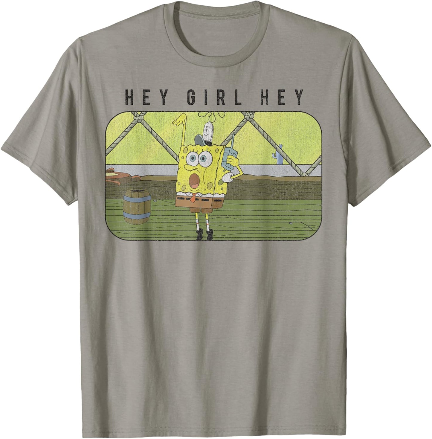 SpongeBob SquarePants Hey Girl Hey T-Shirt - T-Shirt | Sand