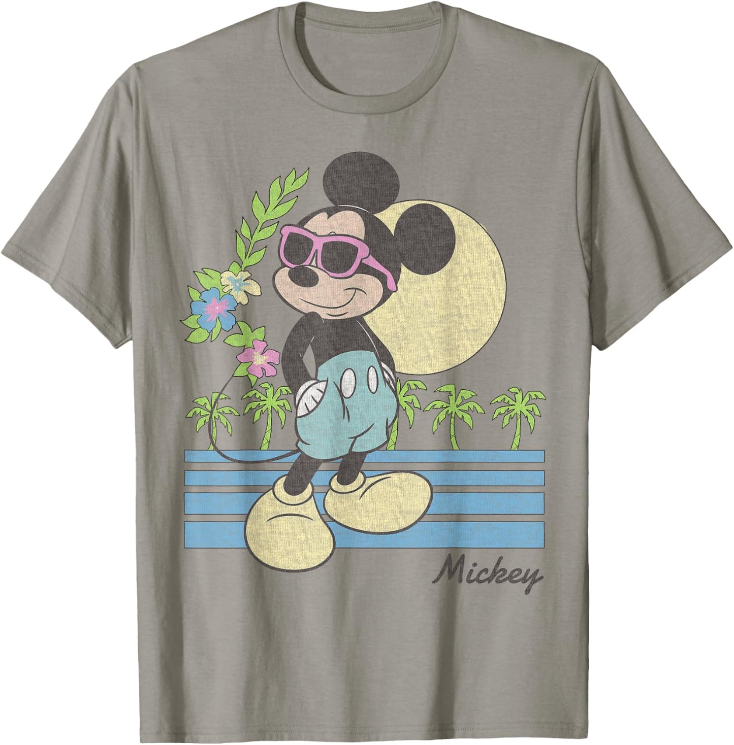 Disney Mickey and Friends Mickey Retro Beach Small T-Shirt - T-Shirt | Sand