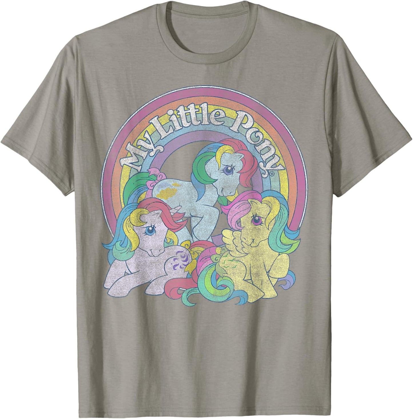 My Little Pony Group Windy, Sunlight, Skydancer Rainbow Logo T-Shirt - T-Shirt | Sand