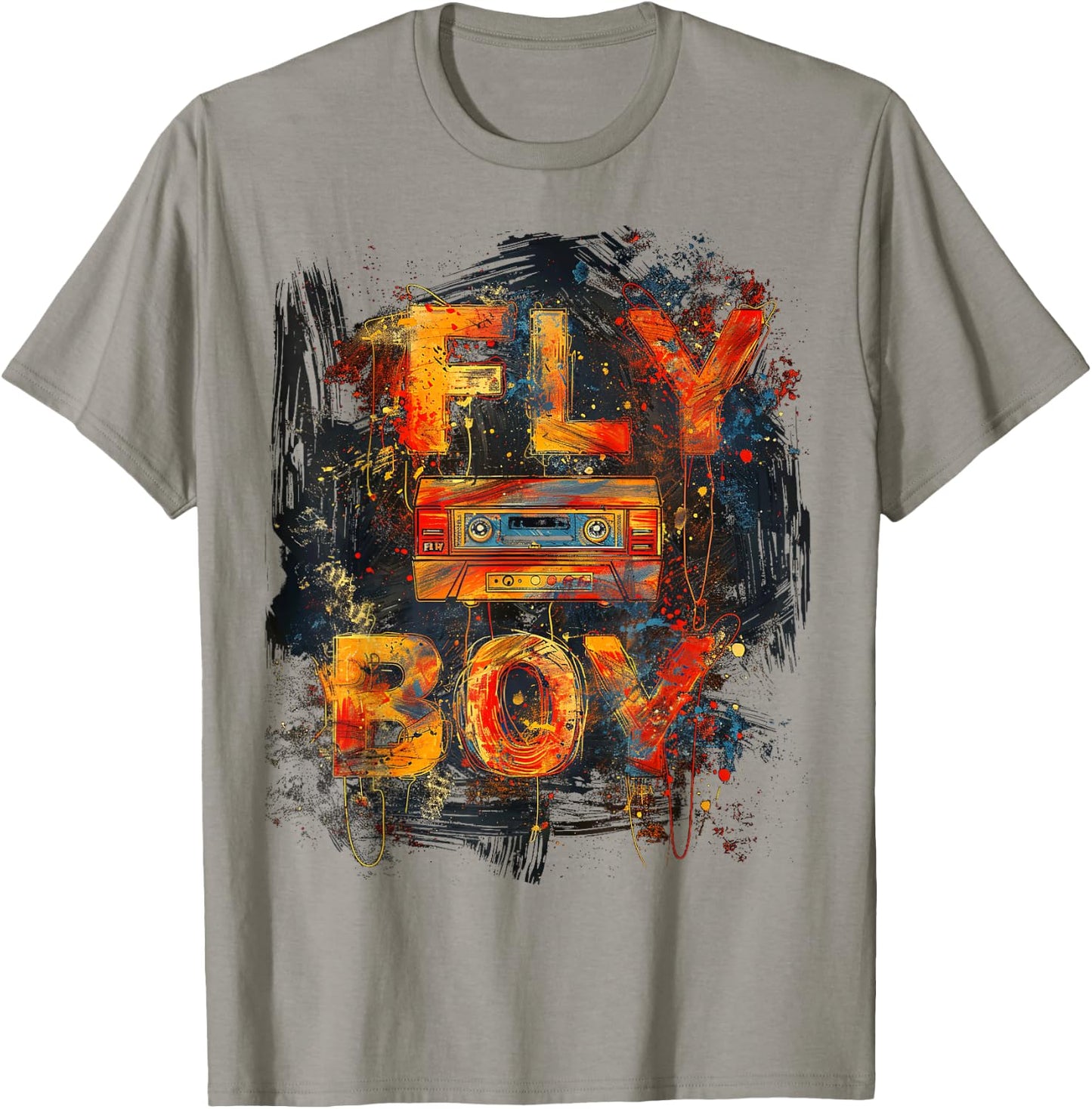 Fly Boy Hip Hop 80s 90s Urban Graffiti Style T-Shirt - T-Shirt | Sand