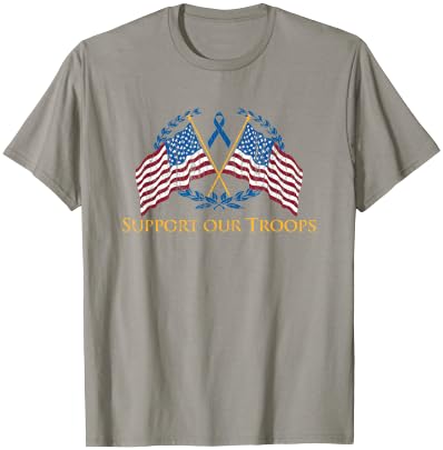 Support Our Troops Army United States Military Red T-Shirt - T-Shirt | Sand