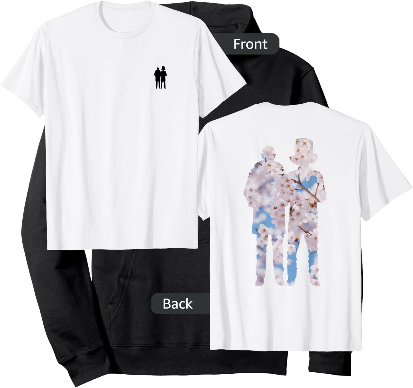 Pet Shop Boys Blossom Silhouette Hoodie - Hoodie | Black