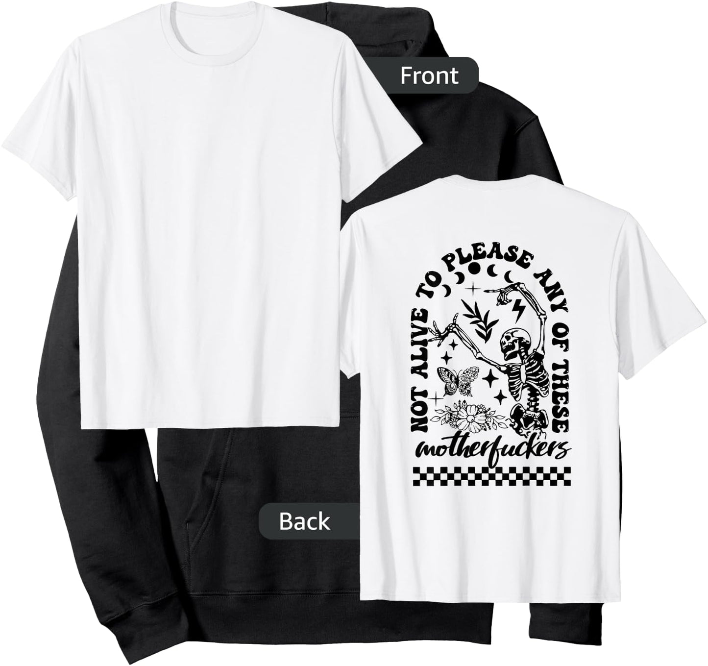 Not alive to please any of these Funny skeleton halloween Hoodie - Hoodie | Black