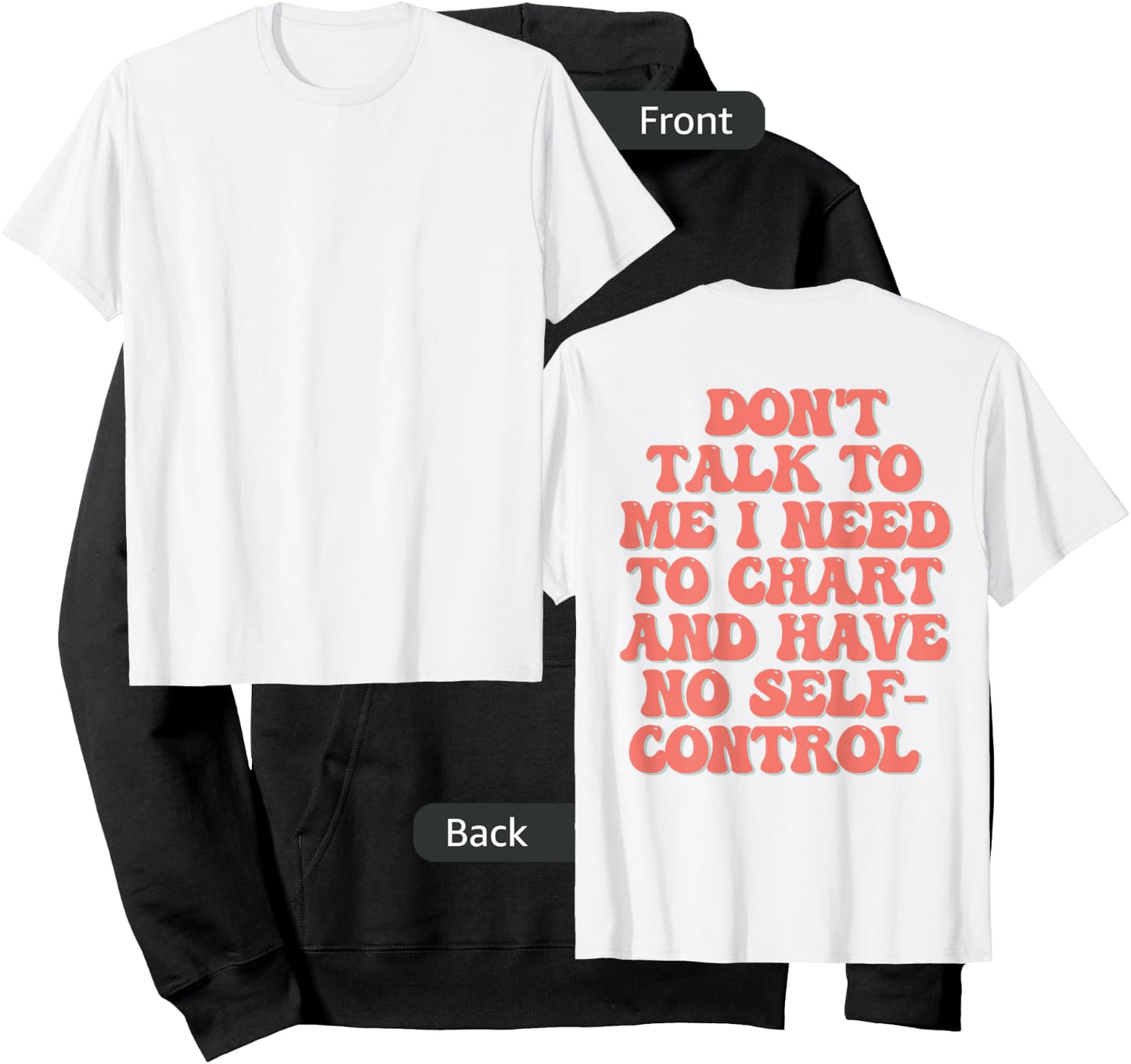 Don't Talk To Me I Need To Chart And Have No Self Control Hoodie - Hoodie | Black