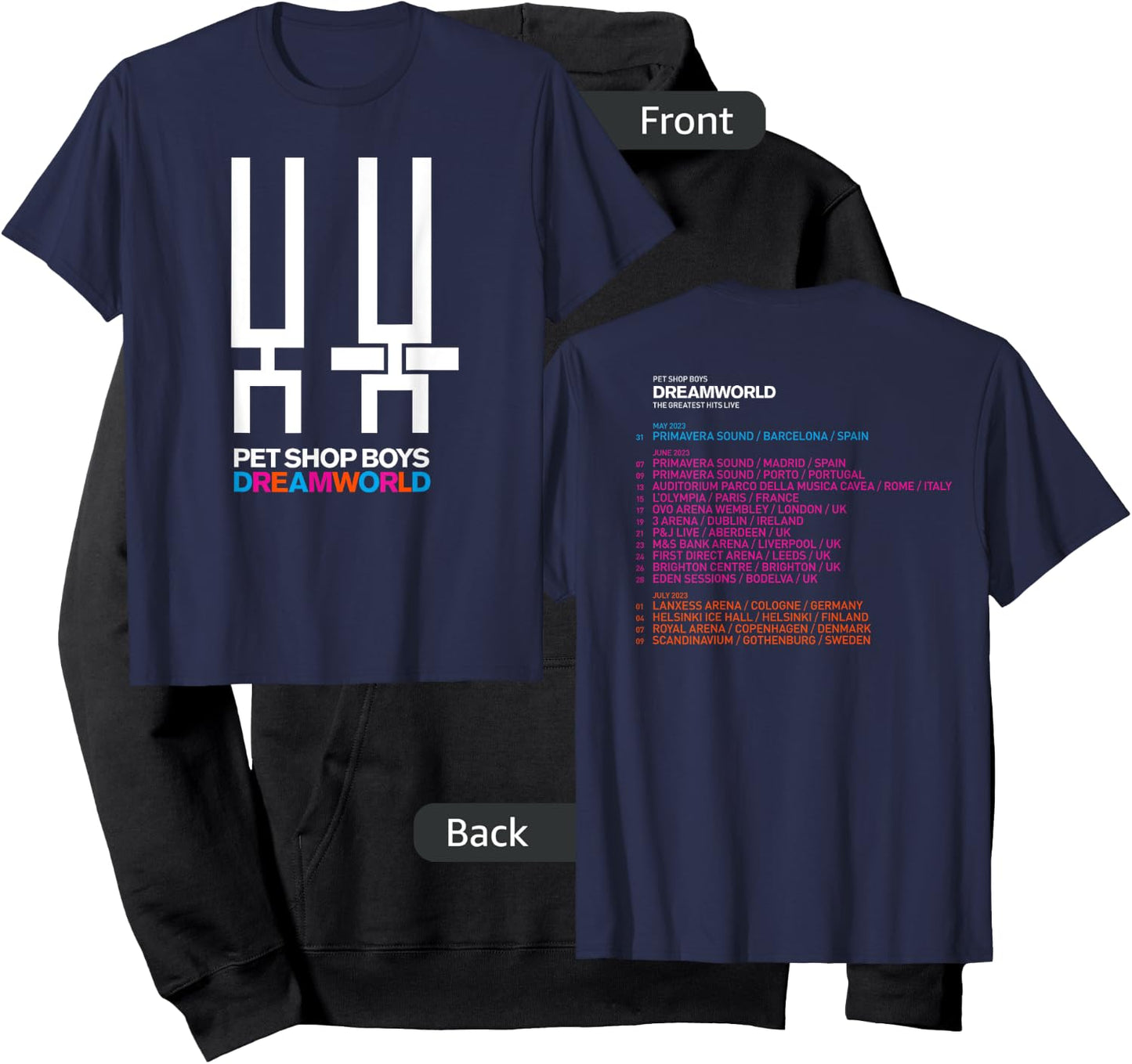 Pet Shop Boys Dreamworld Tour Hoodie - Hoodie | Black