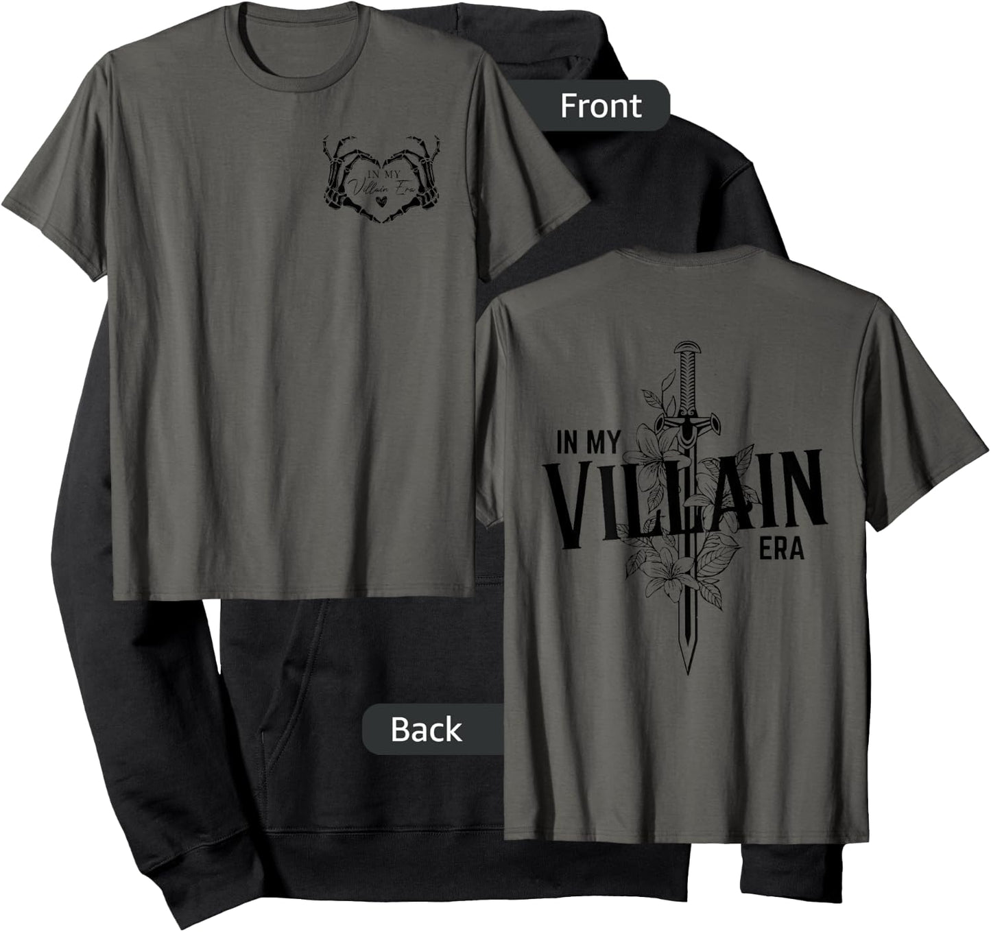 Double Sided Dark Romance Enemies To Lover In My Villain Era Hoodie - Hoodie | Black