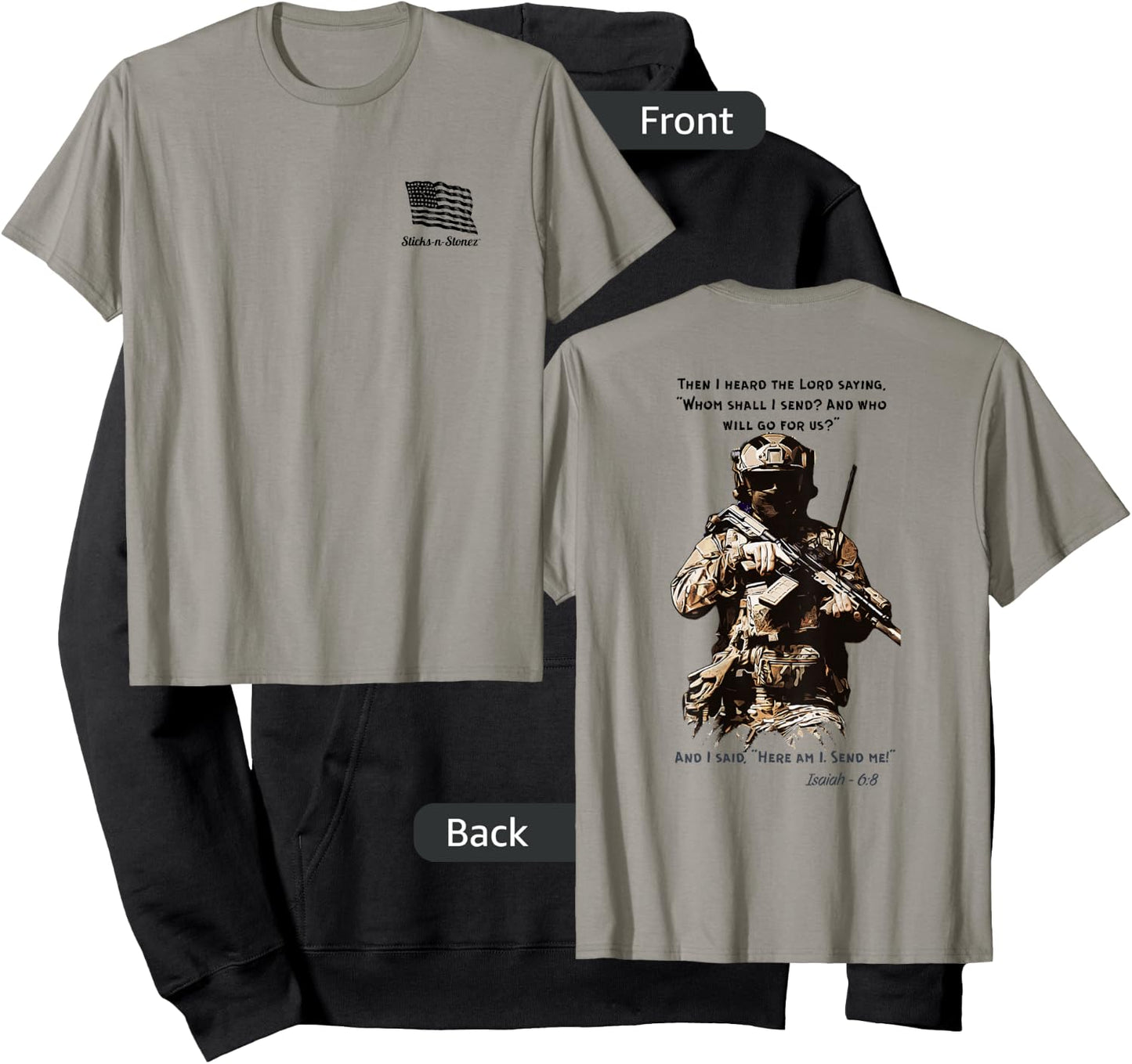 Here Am I Send Me Hoodie - Hoodie | Black
