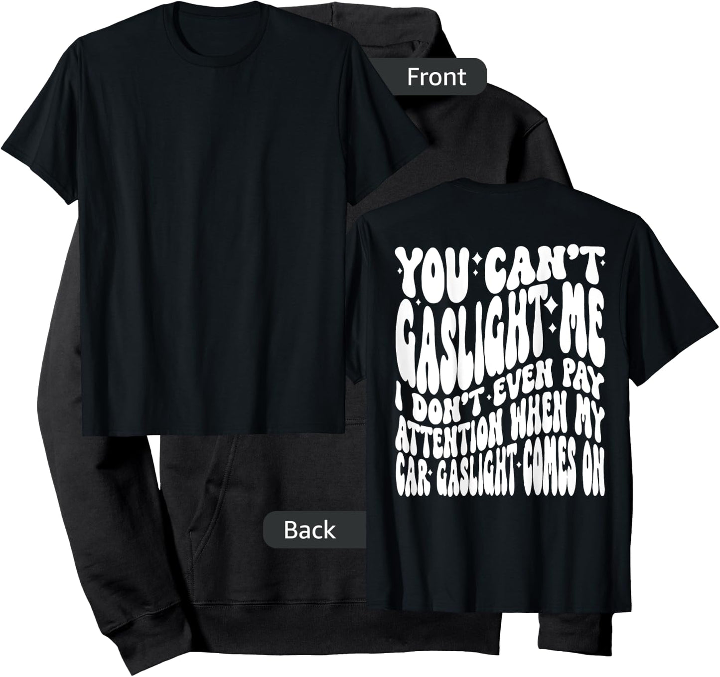 You can’t gaslight me I don’t even pay Attention when Hoodie - Hoodie | Black
