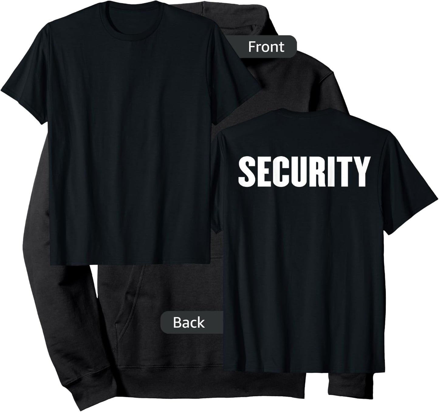 BACK PRINT Security Guard Event Security Officer Security Hoodie - Hoodie | Black