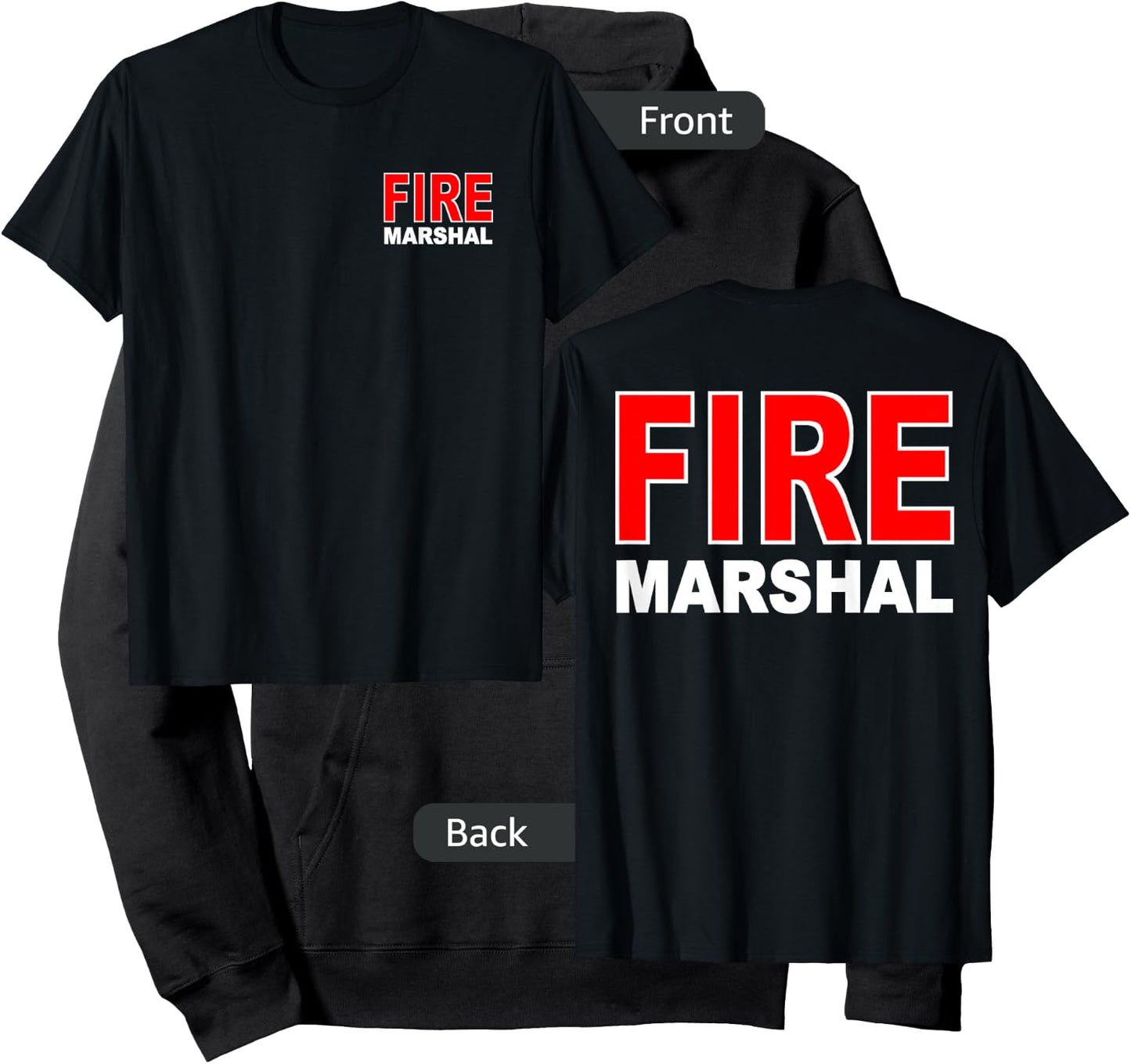 Fire Marshal Investigator Commissioner Firefighter Hoodie - Hoodie | Black