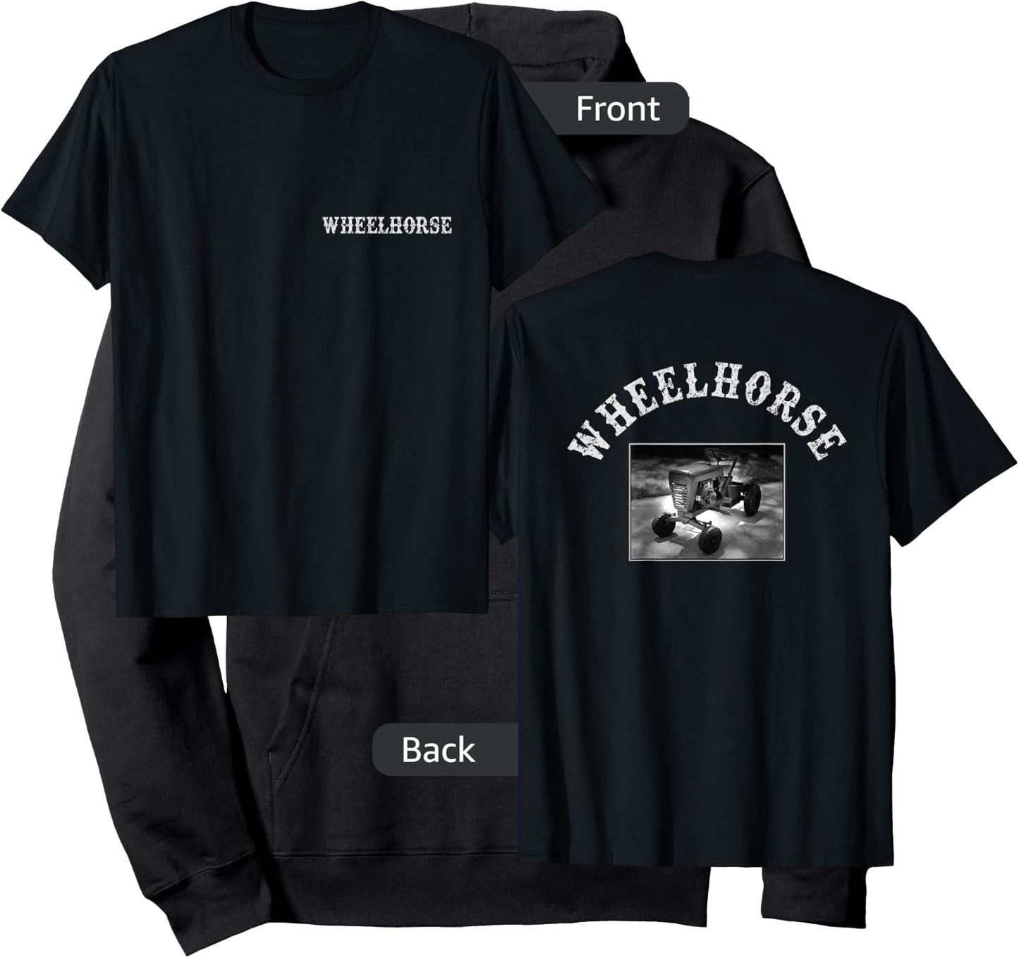 Wheelhorse Brand -Adults Band , Black, Small, Short Sleeve, Classic Fit, Cotton 100% Polyester 0% Hoodie - Hoodie | Black
