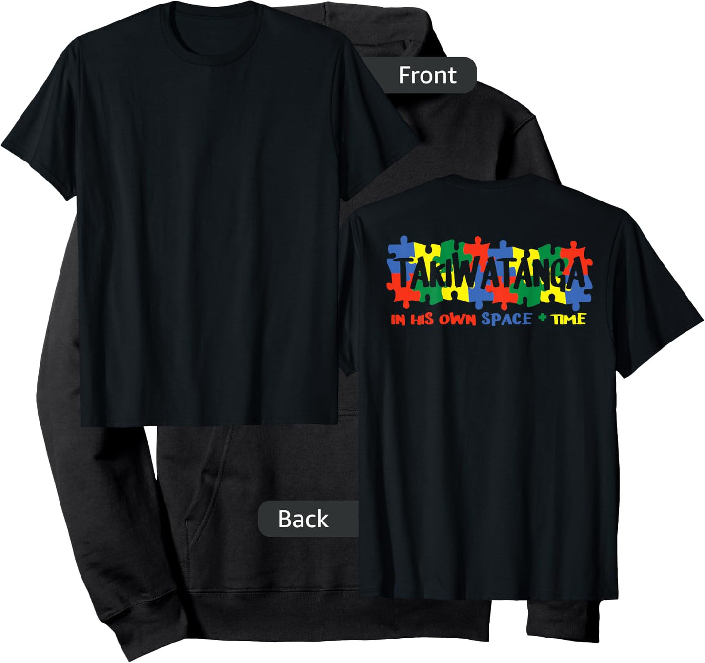 Maori Takiwatanga Definition Gift Autism Awareness Hoodie - Hoodie | Black