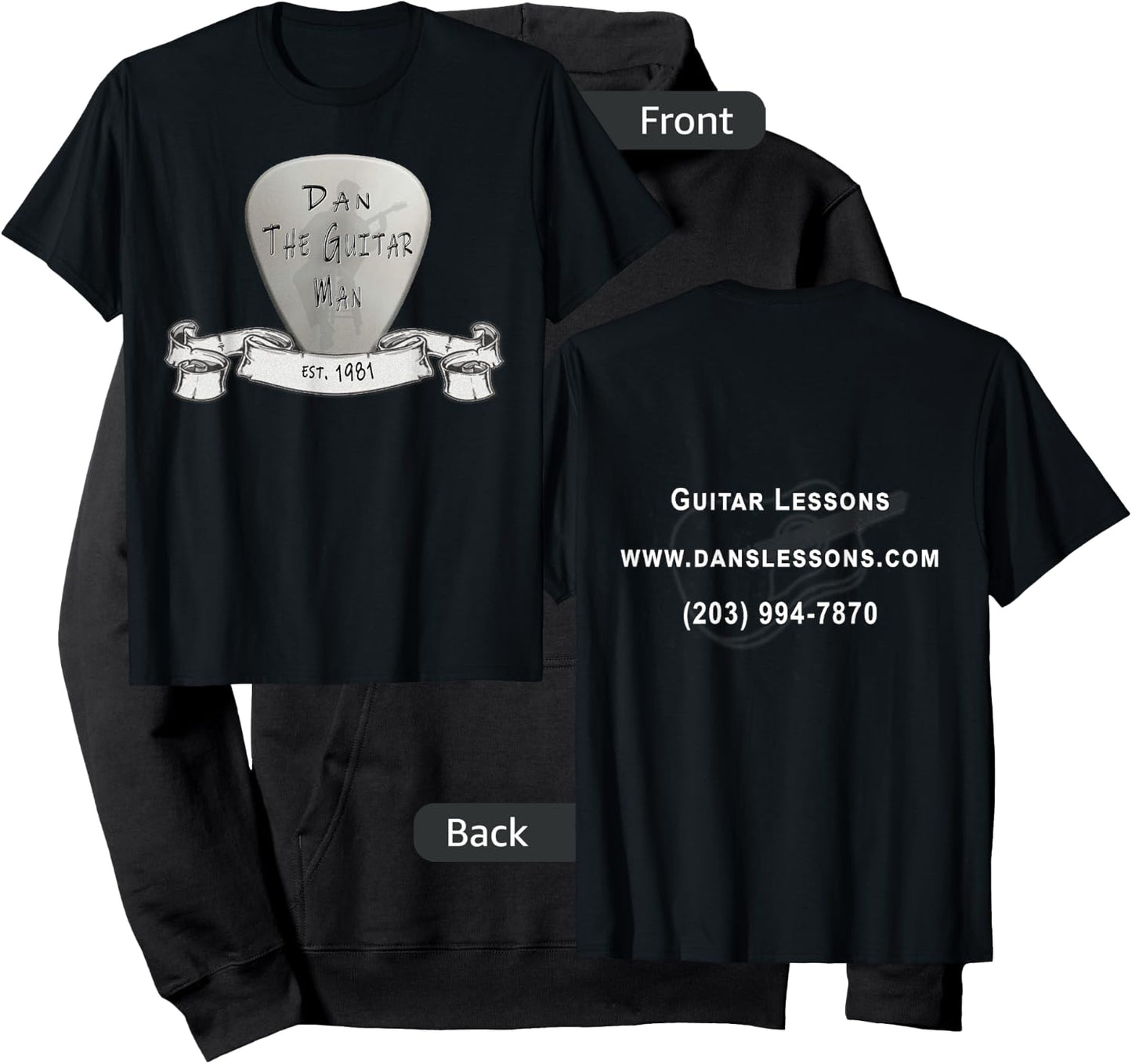 Dan The Guitar Man Hoodie - Hoodie | Black