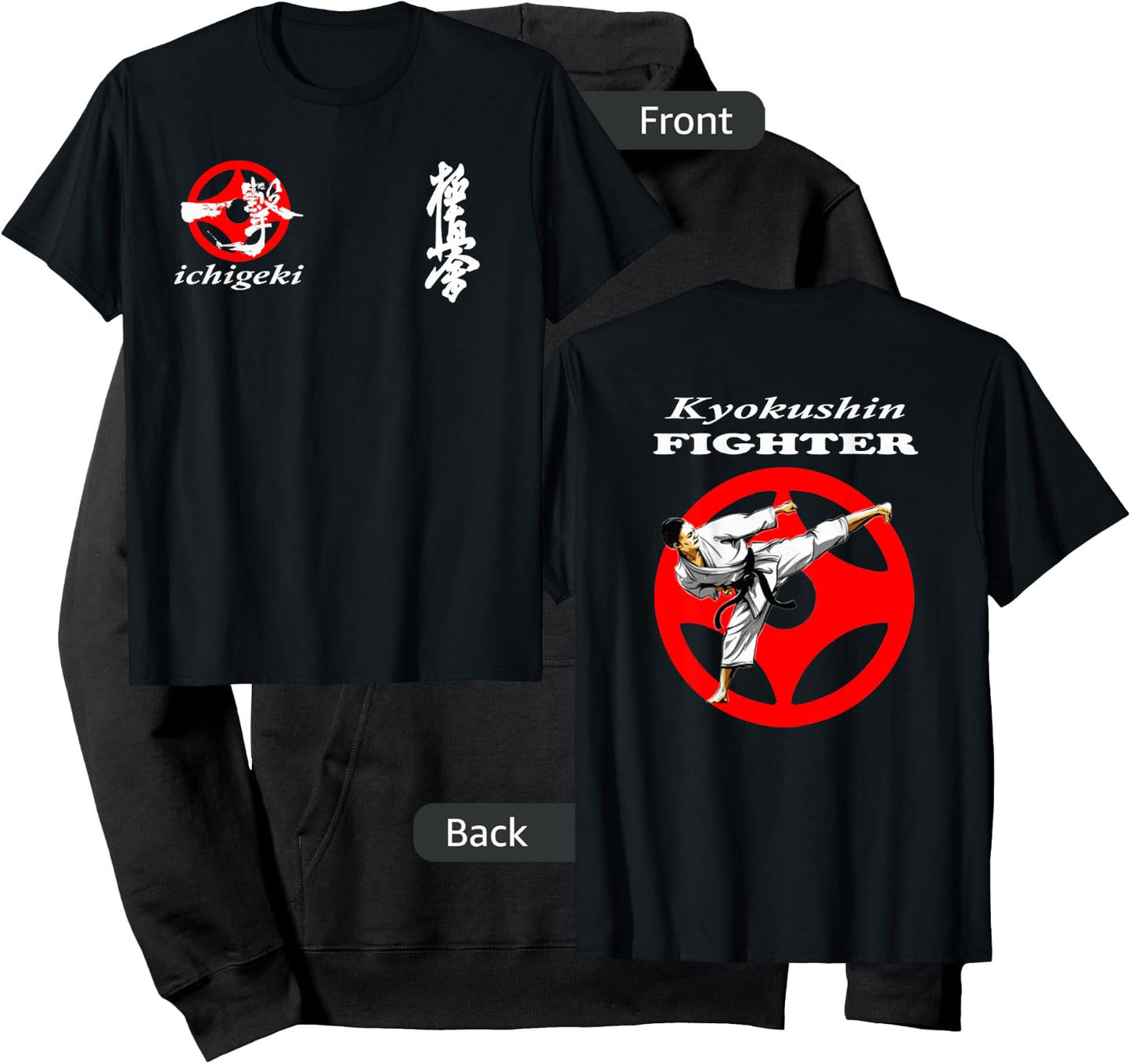 kyokushin karate kyokushinkai Oyama training sparring gym gi Hoodie - Hoodie | Black