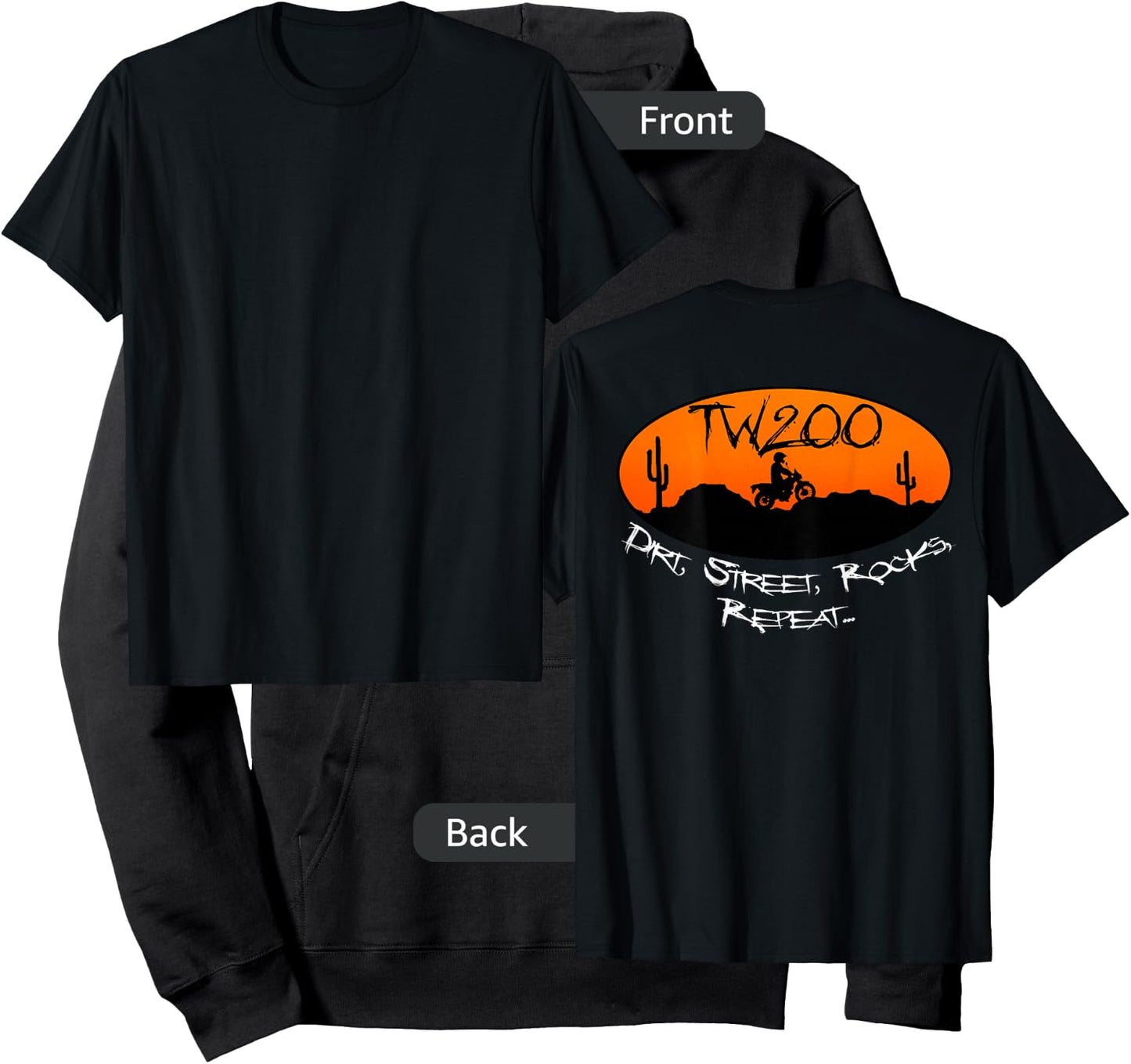 TW200 Trailway Motorcycle Enduro Off-Road Hoodie - Hoodie | Black