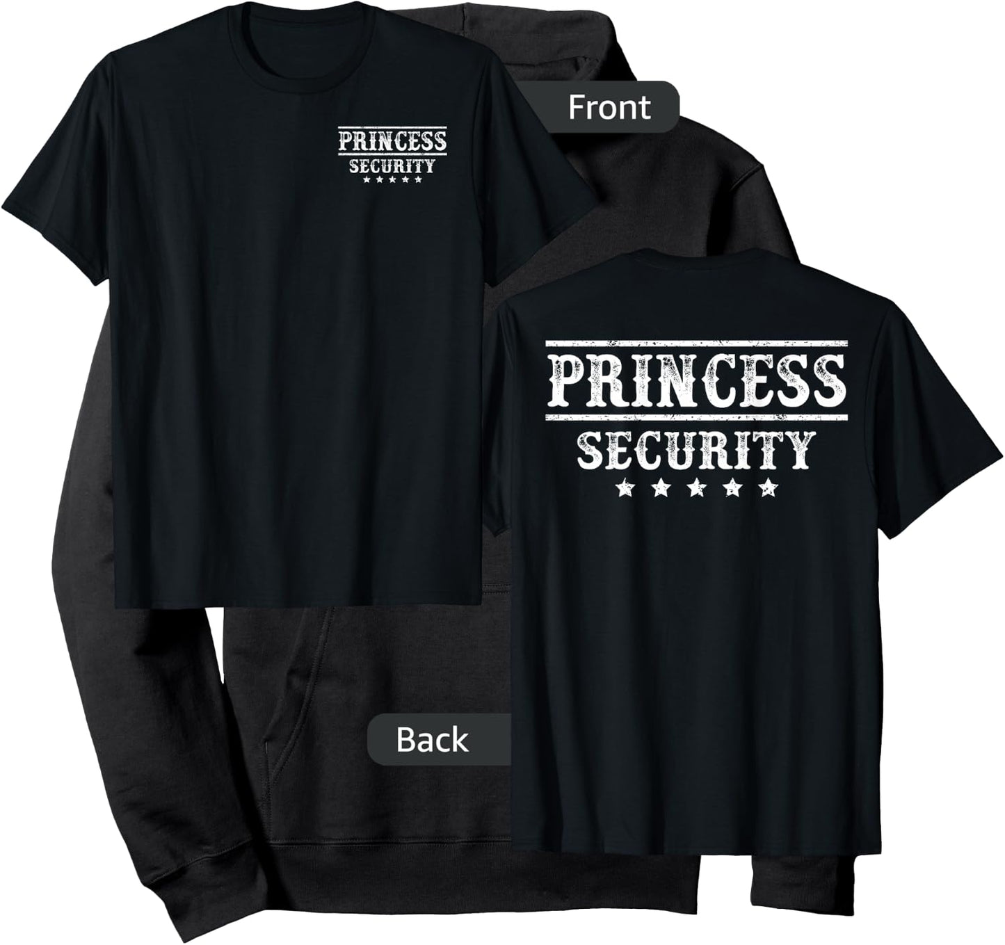 Princess Security Team Birthday Big Brother Announcement Hoodie - Hoodie | Black