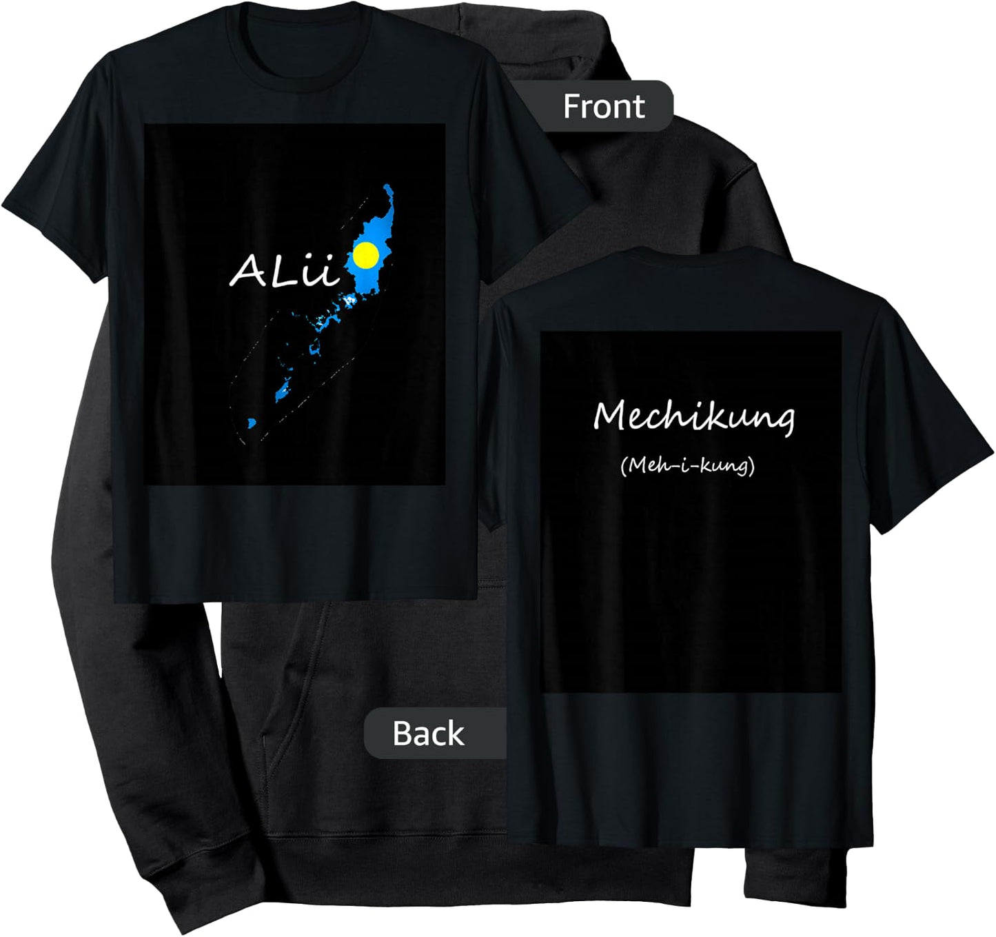 Language of Palau Hoodie - Hoodie | Black