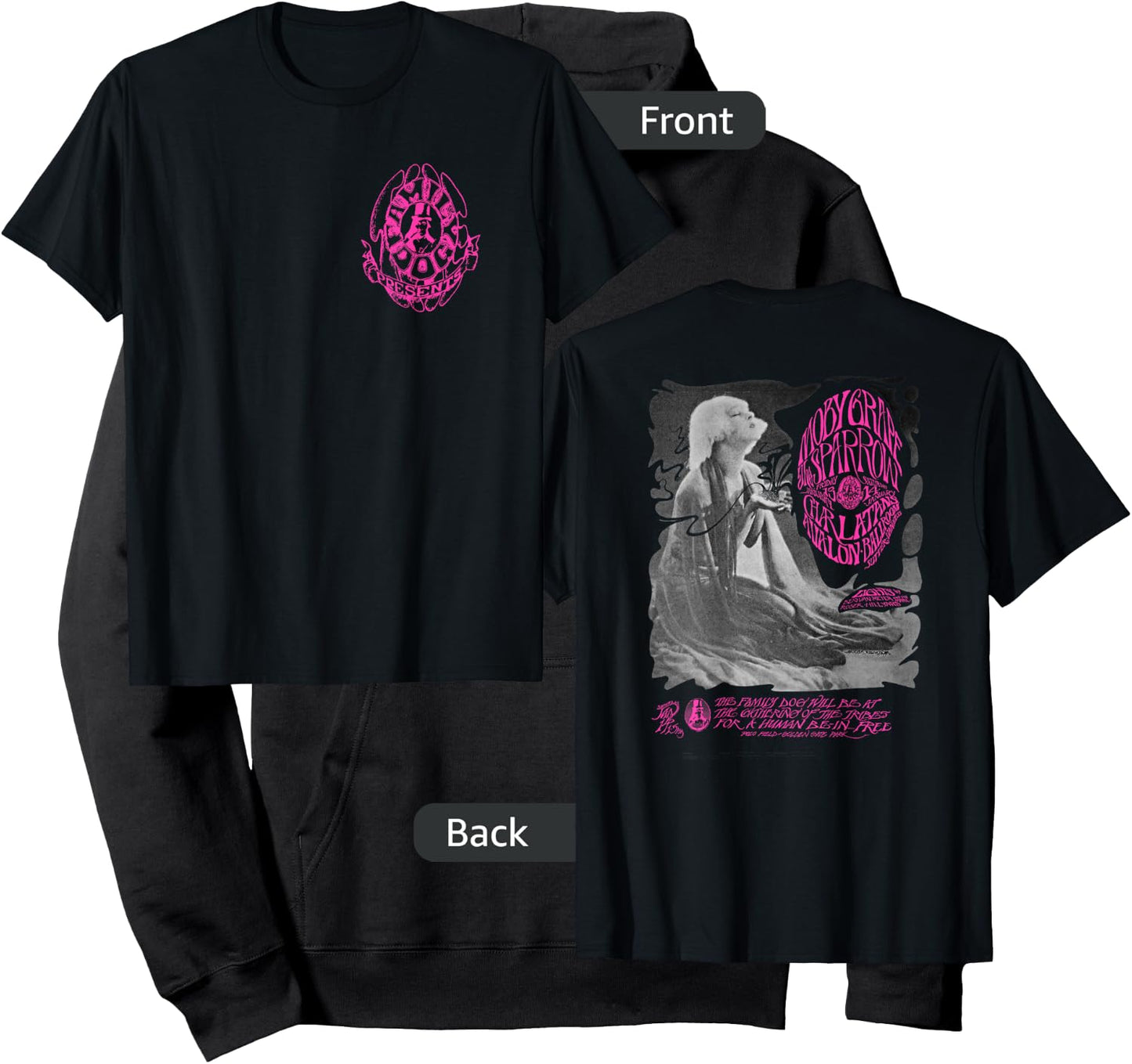 The Family Dog Moby Grape Pink Logo Hoodie - Hoodie | Black