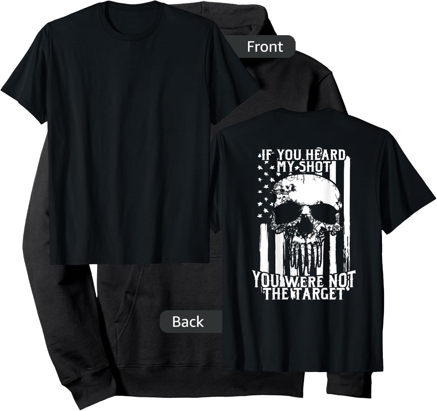 Military Sniper | If You Heard My Shot You Were Not Target Hoodie - Hoodie | Black