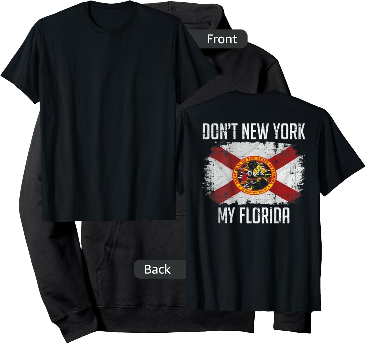 Don't New York My Florida On back Hoodie - Hoodie | Black