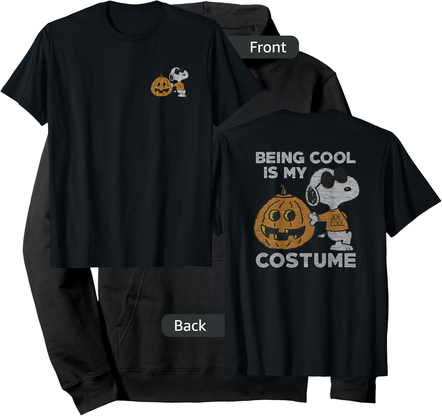 Peanuts Halloween Pumpkin Costume Hoodie - Hoodie | Black