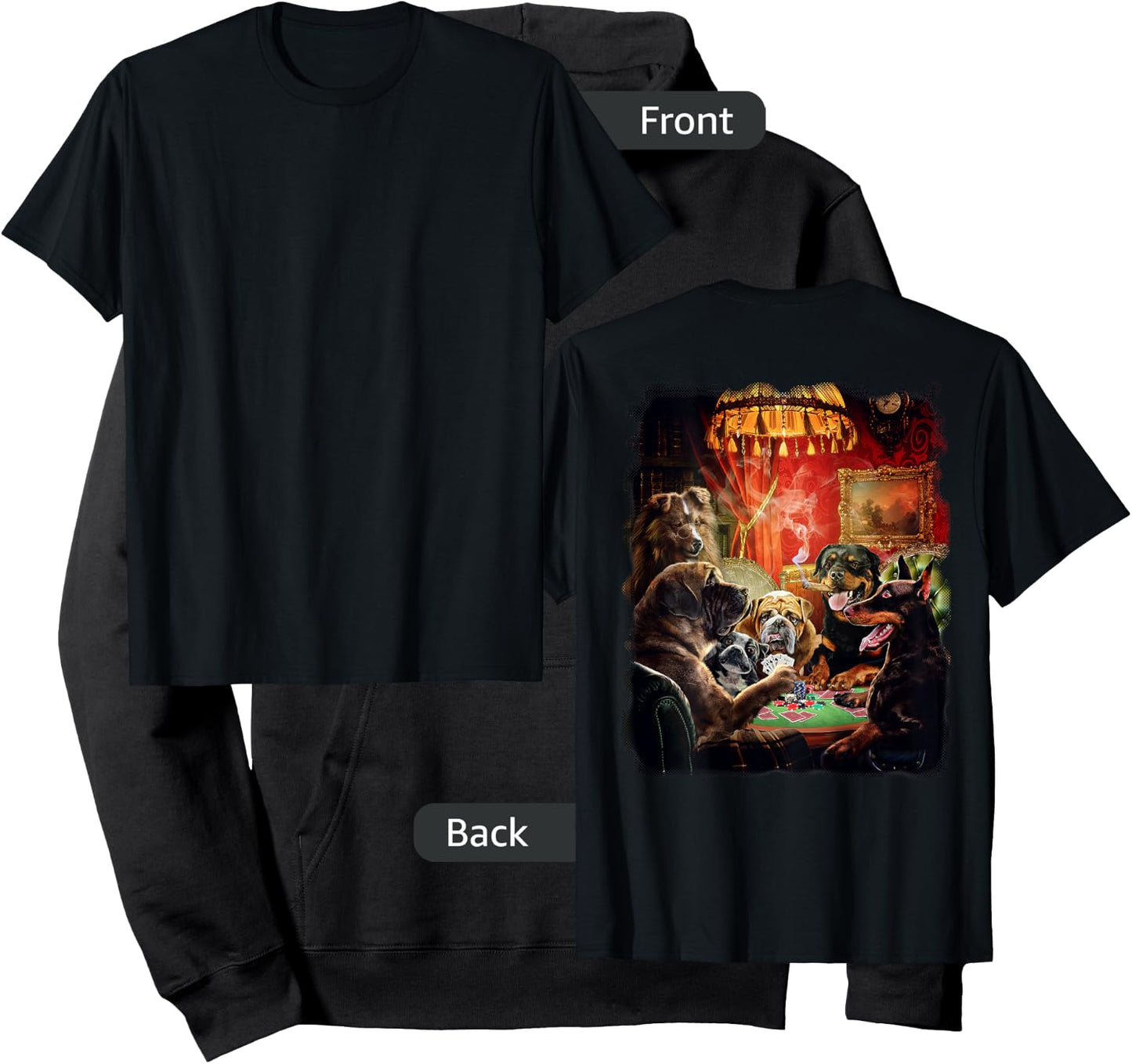 Dog Playing Poker Cards Women Hoodie - Hoodie | Black