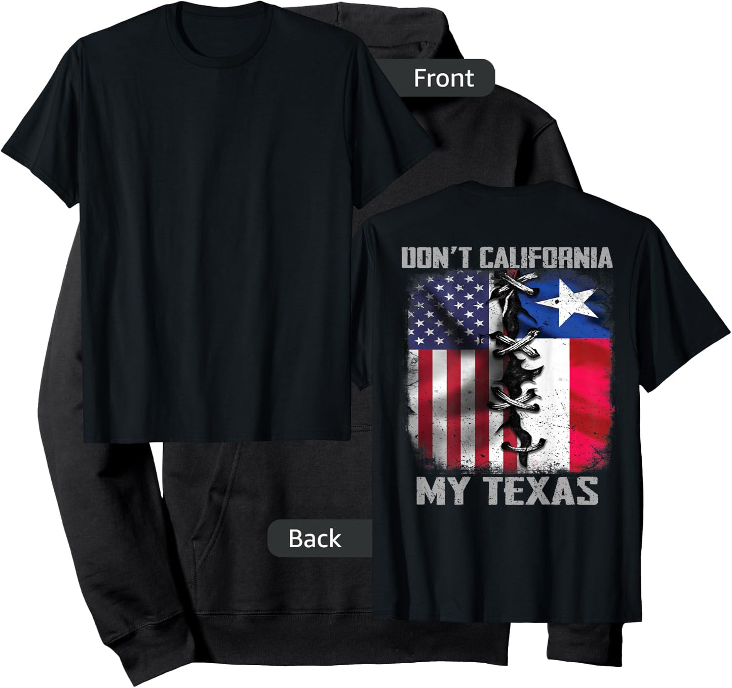 Dont California My Texas dont california my Texas Hoodie - Hoodie | Black