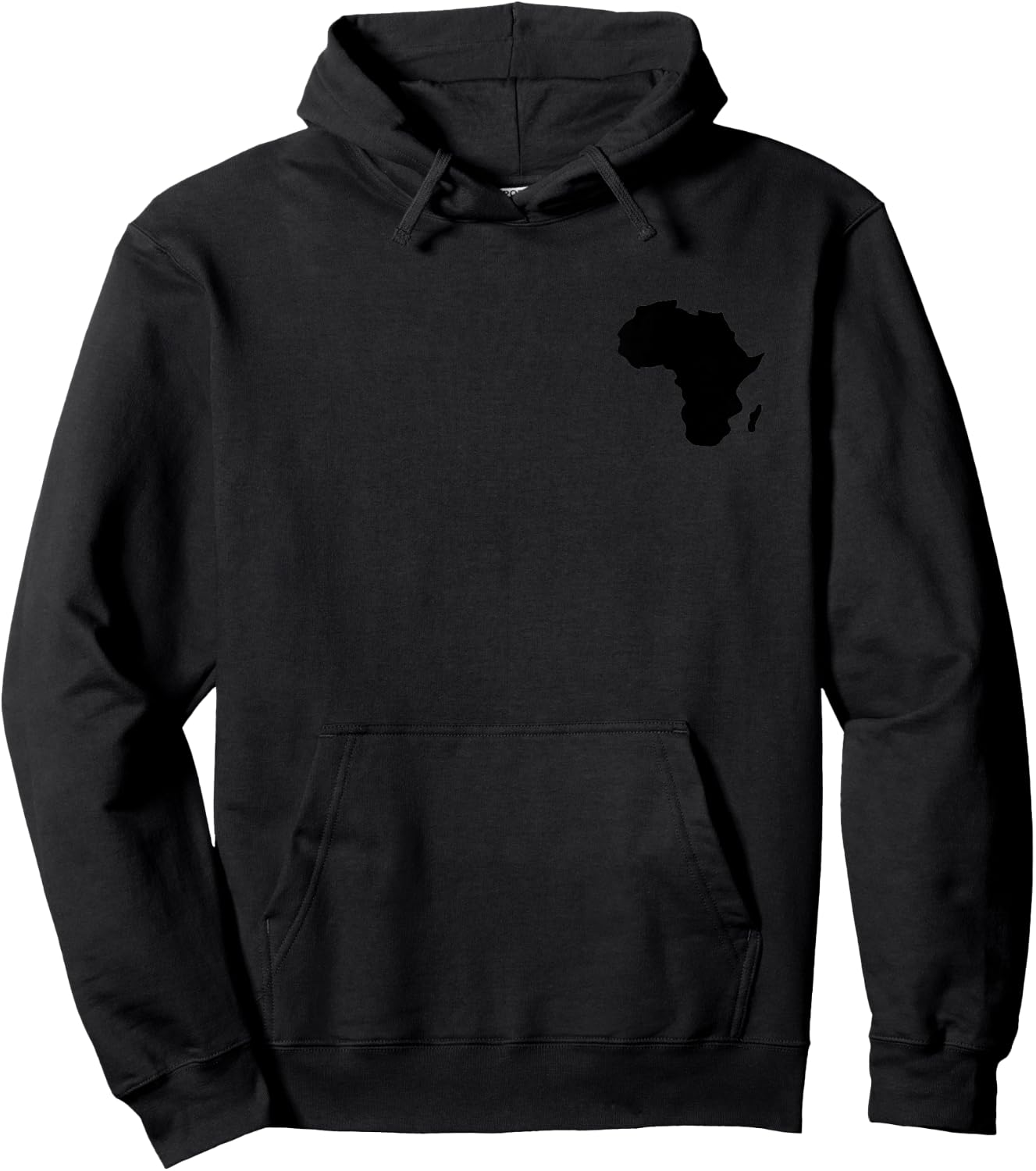 Africa Map abstract art black contour Hoodie - Hoodie | Black