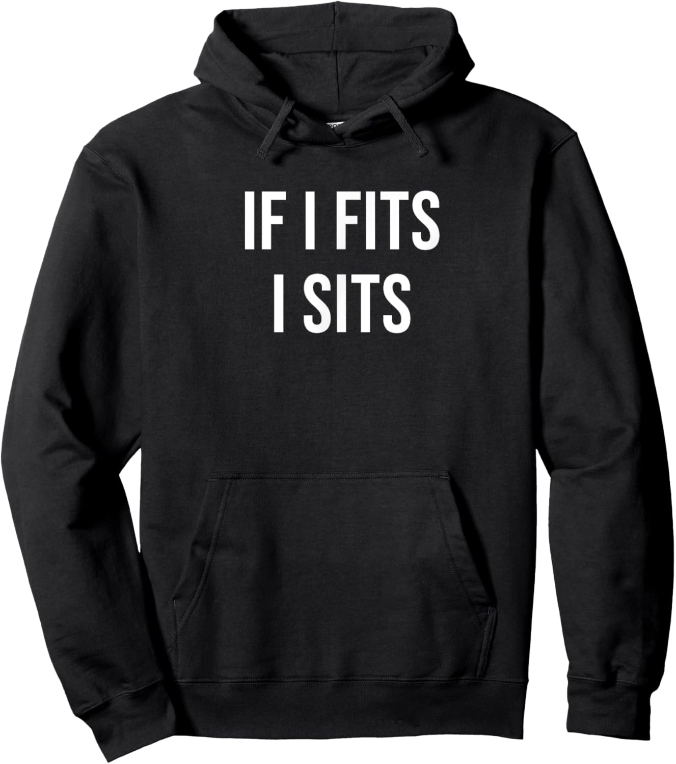 If I Fits I Sits Hoodie - Hoodie | Black