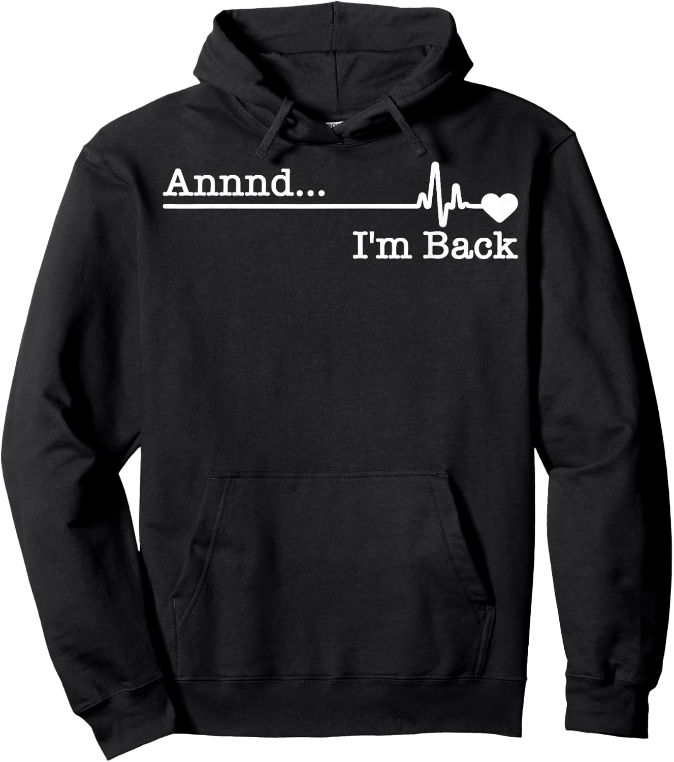 Funny Heart Attack Survivor Gift Women Cool Recovery Hoodie - Hoodie | Black