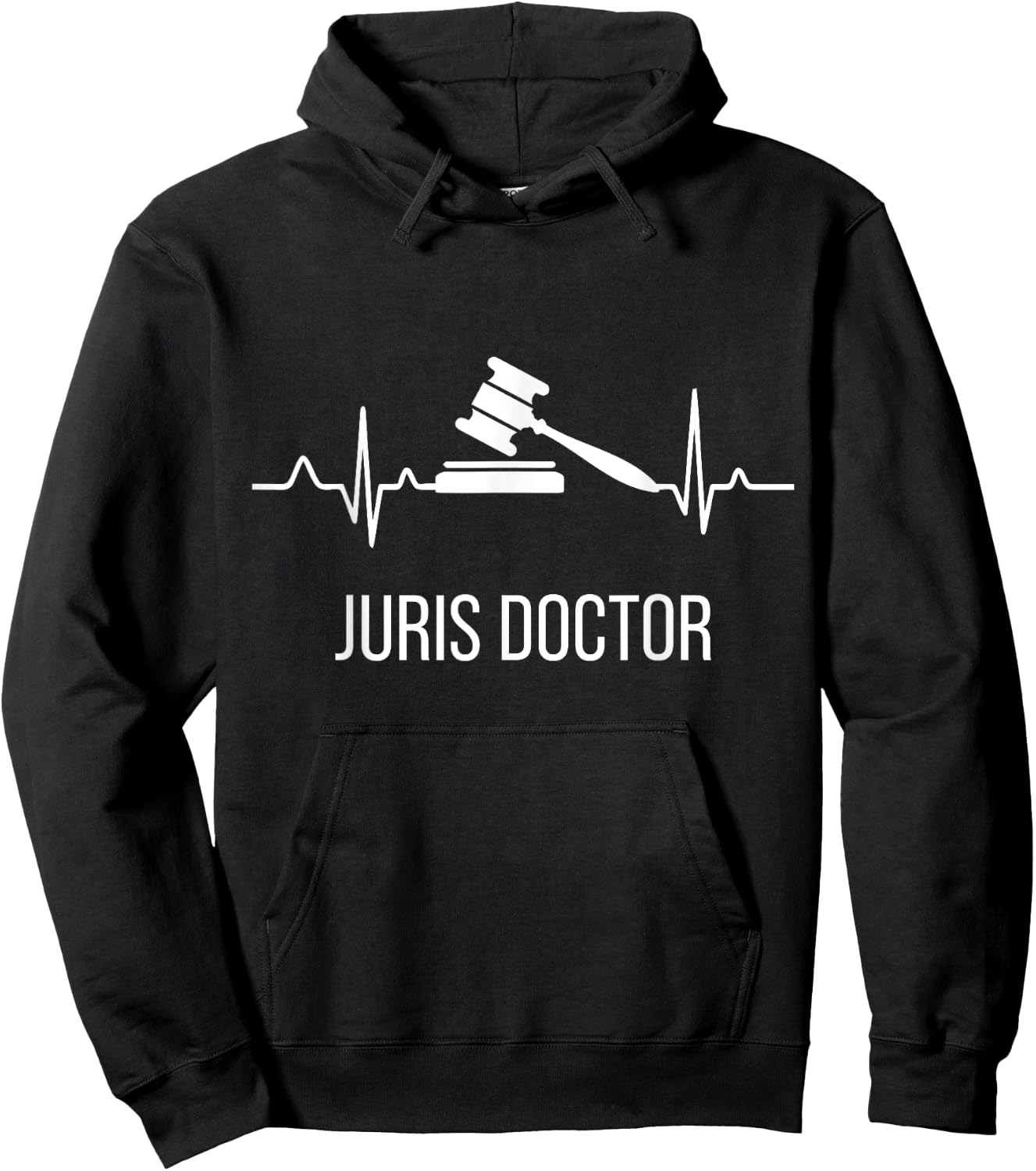 Juris Doctor of Jurisprudence Heart Law School Graduation Hoodie - Hoodie | Black