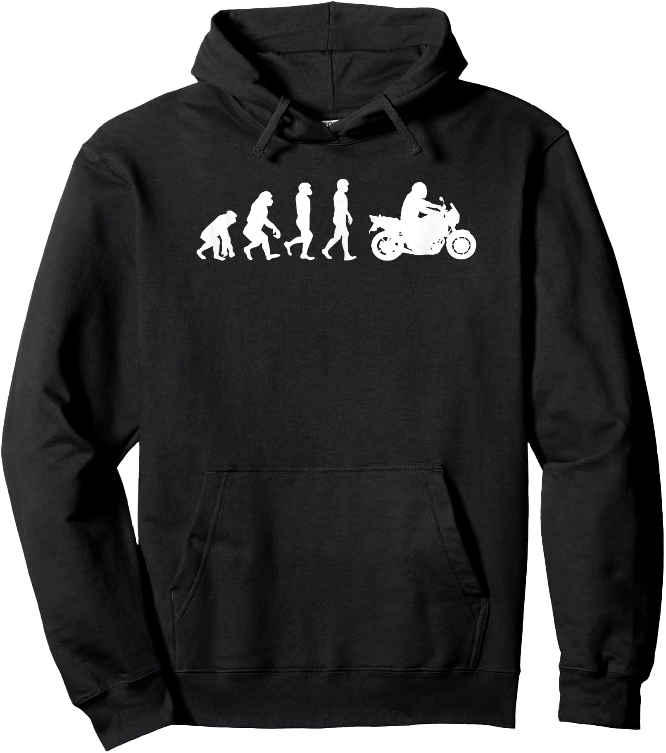 Evolution Motorcycle I Bike Street Bike Motorcycle Hoodie - Hoodie | Black