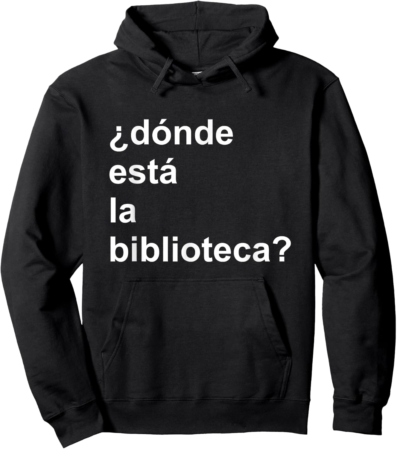 Donde Esta La Biblioteca Community Hoodie - Hoodie | Black