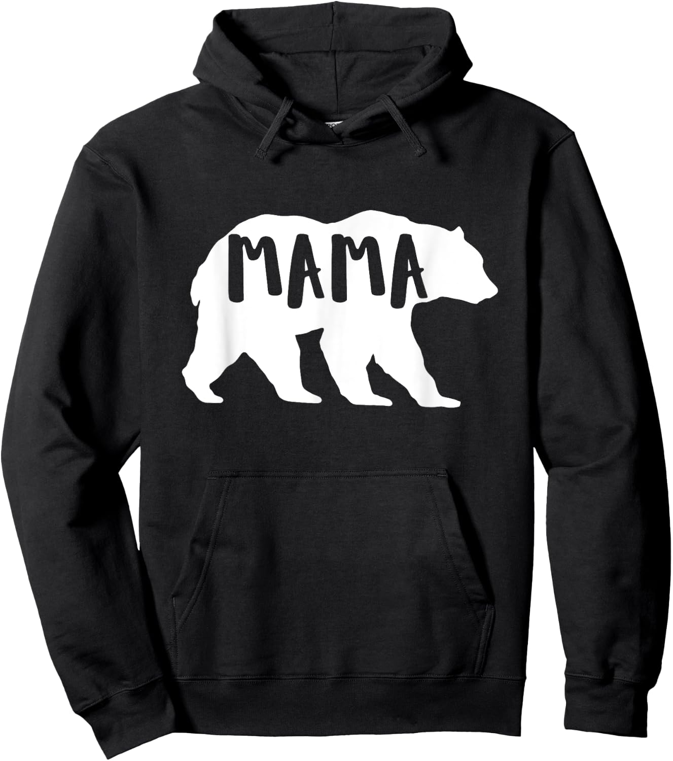 Mothersday | Cute Mama Bear for Outdoor & Nature Moms Hoodie - Hoodie | Black