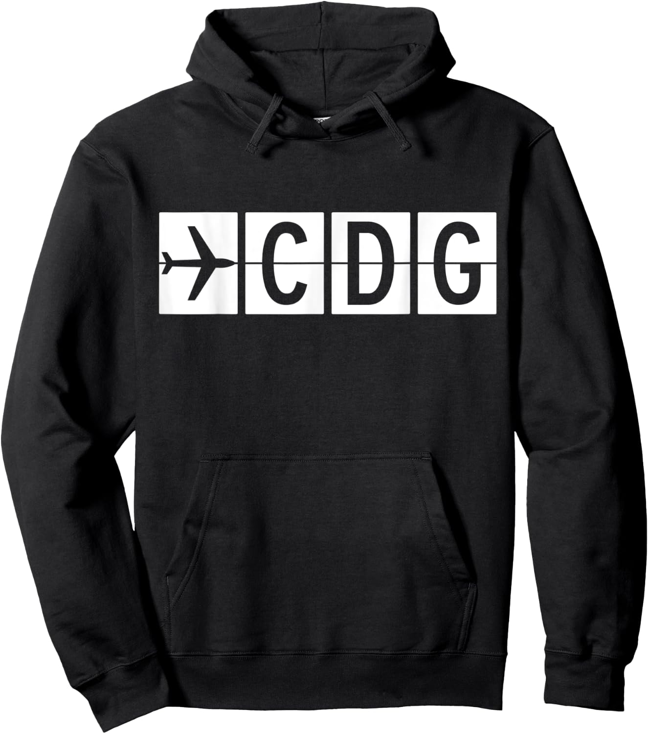 CDG Paris France Airport Hoodie - Hoodie | Black