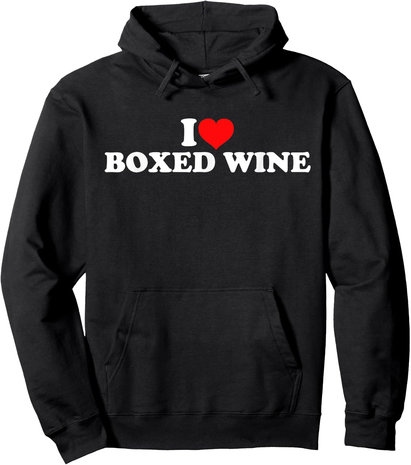 I Love Boxed Wine Hoodie - Hoodie | Black