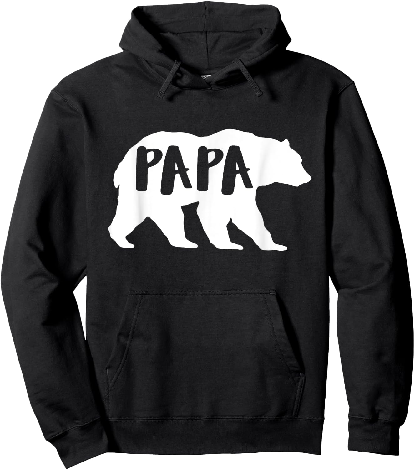 Fathersday | Fun Papa Bear for Outdoor & Nature Dads Hoodie - Hoodie | Black