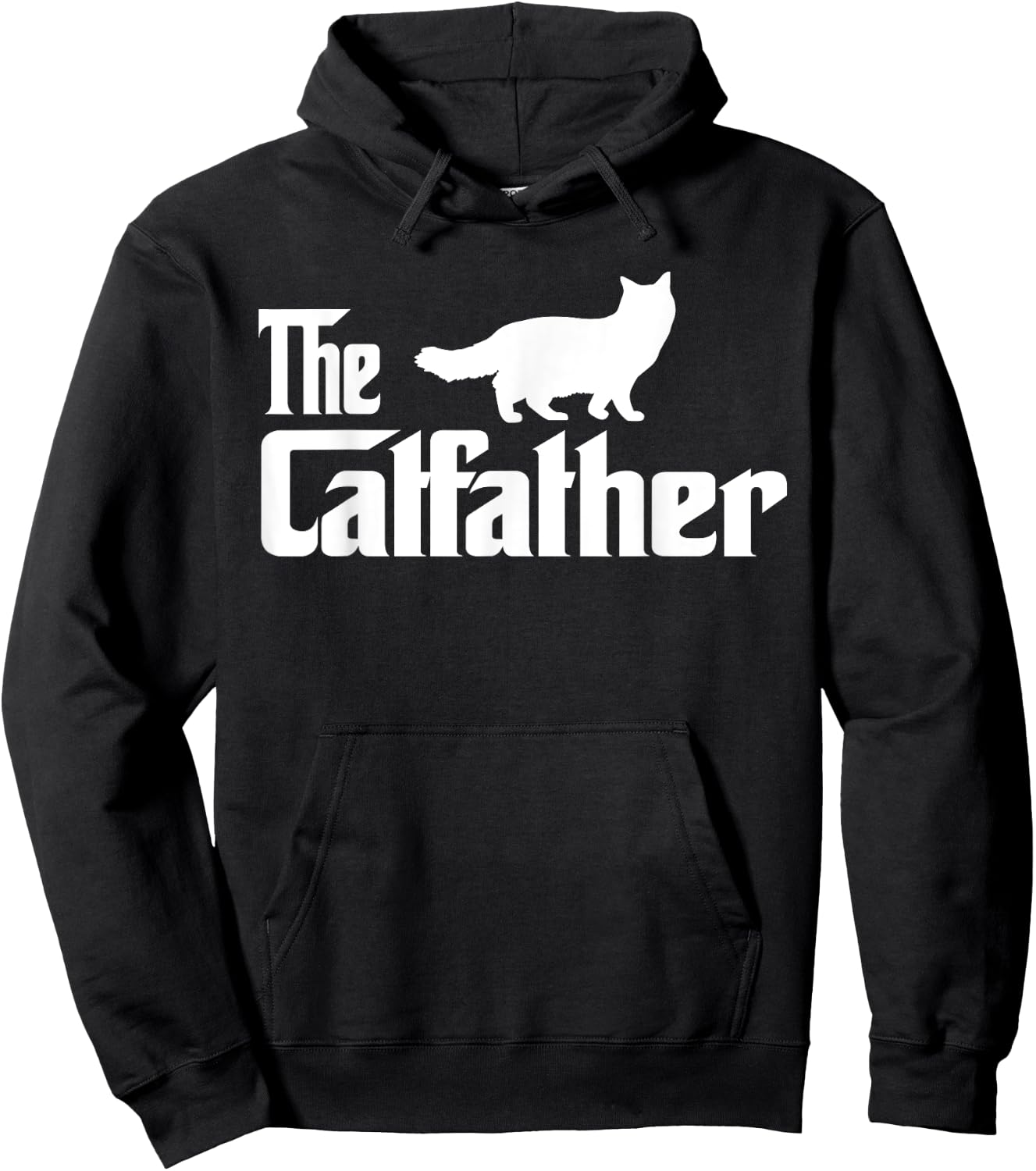 The Catfather Ragdoll Cat Lover Funny Father Cat Dad Men Women Girls Kids Hoodie - Hoodie | Black