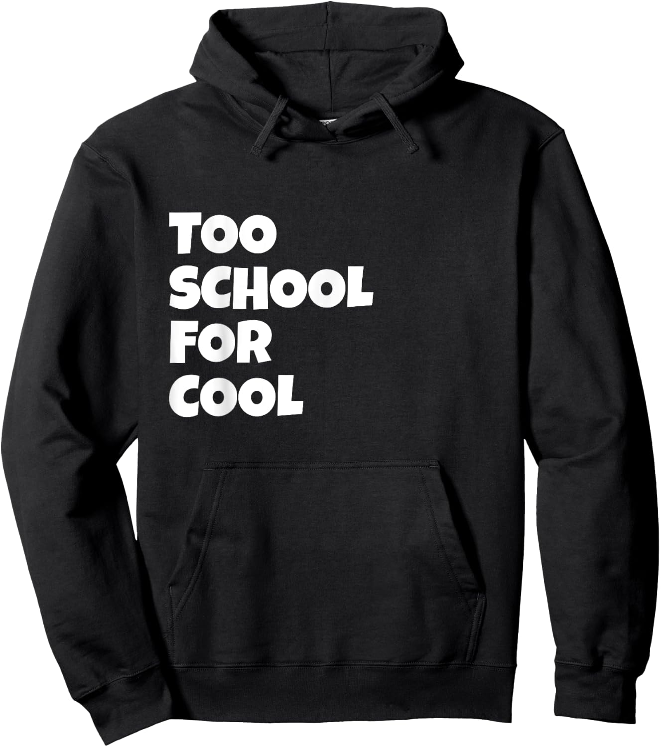 Too School For Cool Lyric Song Humor Present Pink Graphic Hoodie - Hoodie | Black