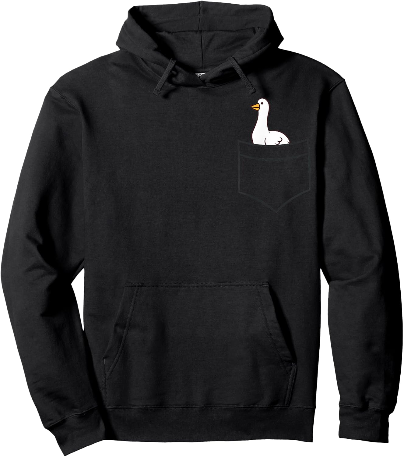 Goose In The Pocket Funny Pocket Goose Hoodie - Hoodie | Black