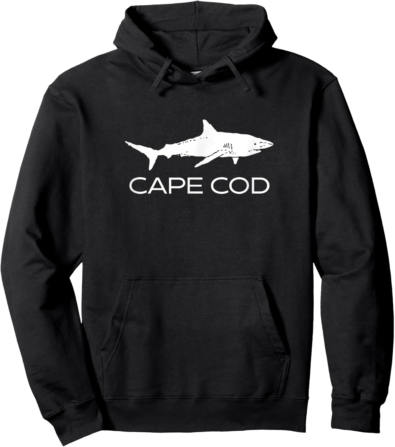 Cape Cod Shark | Cape Cod Massachusetts Souvenir Gift Hoodie - Hoodie | Black