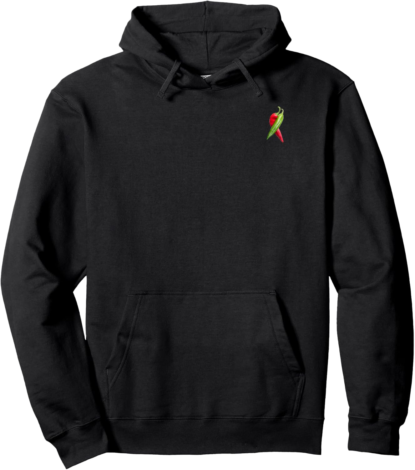 Red and Green Chile peppers. Hoodie - Hoodie | Black