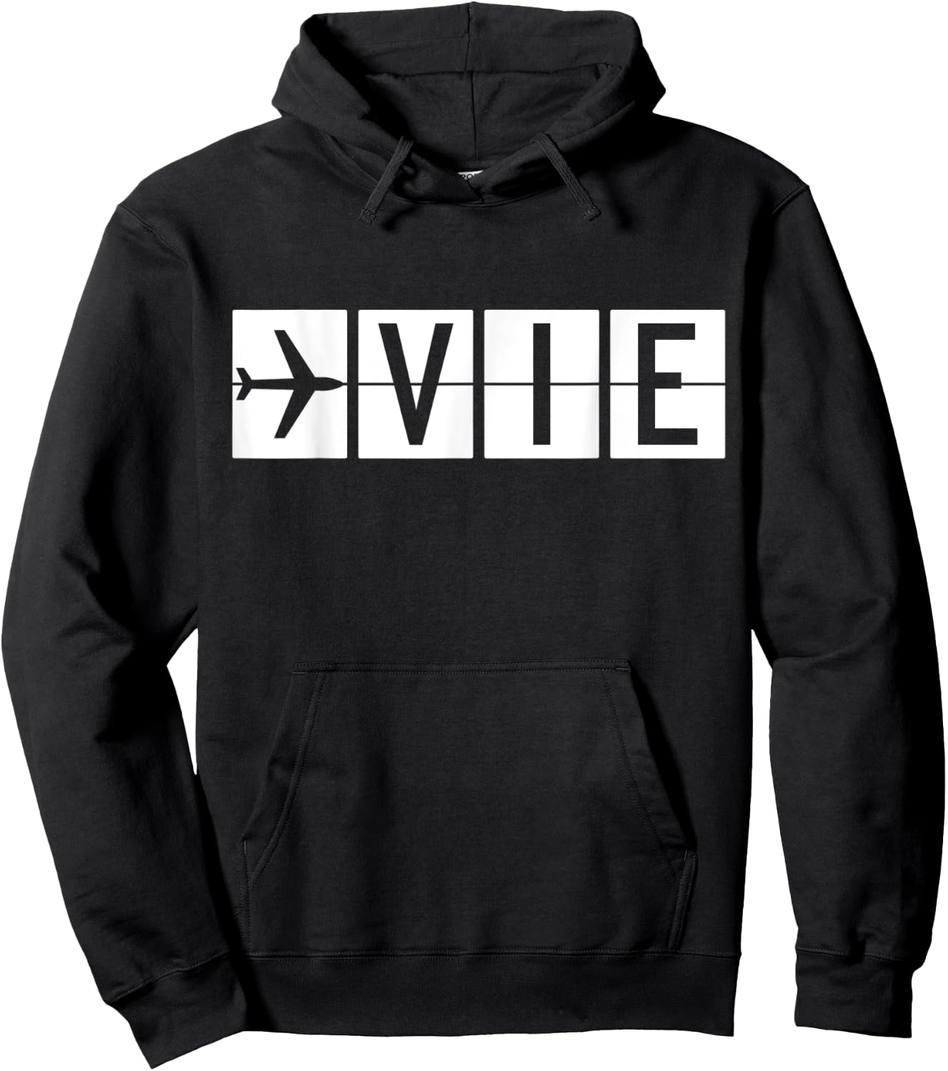 VIE Vienna Austria Airport Hoodie - Hoodie | Black