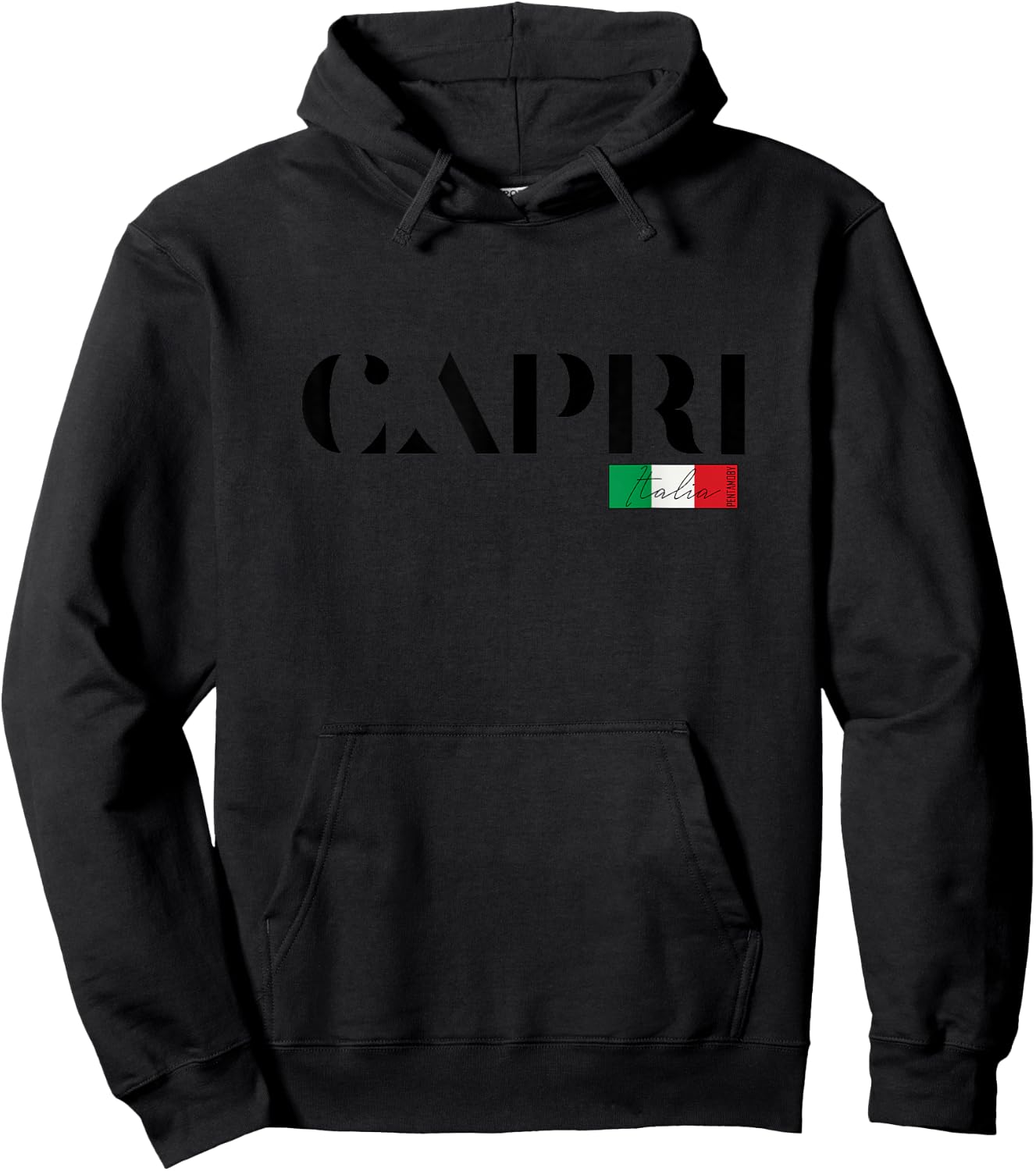 Capri Italy Italy Travel Holiday Summer Party Island Beach Men Women Girls Kids Hoodie - Hoodie | Black