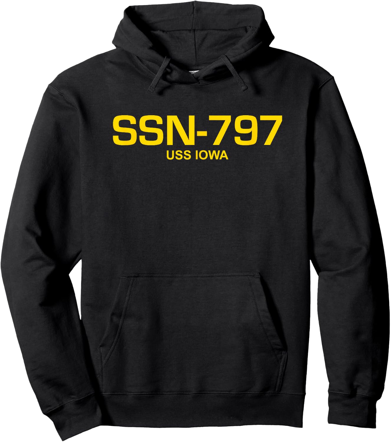 SSN-797 USS Iowa Hoodie - Hoodie | Black