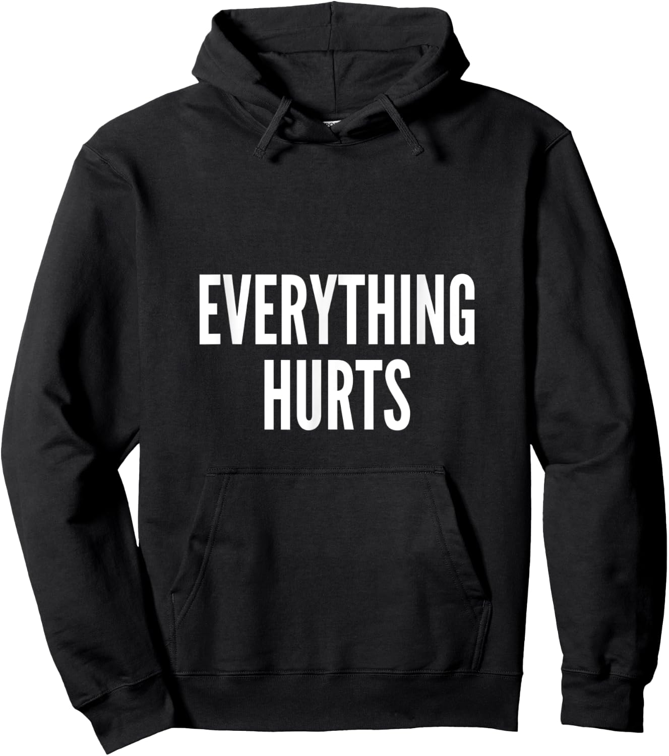 Everything Hurts Running Hoodie - Hoodie | Black