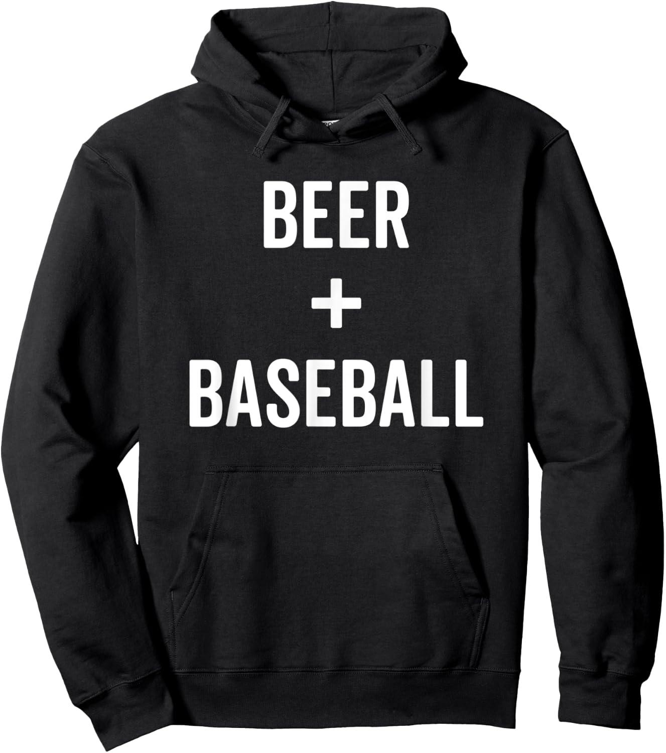 Cool Drinking Saying Drinker Graphic Beer Funny Baseball Hoodie - Hoodie | Black